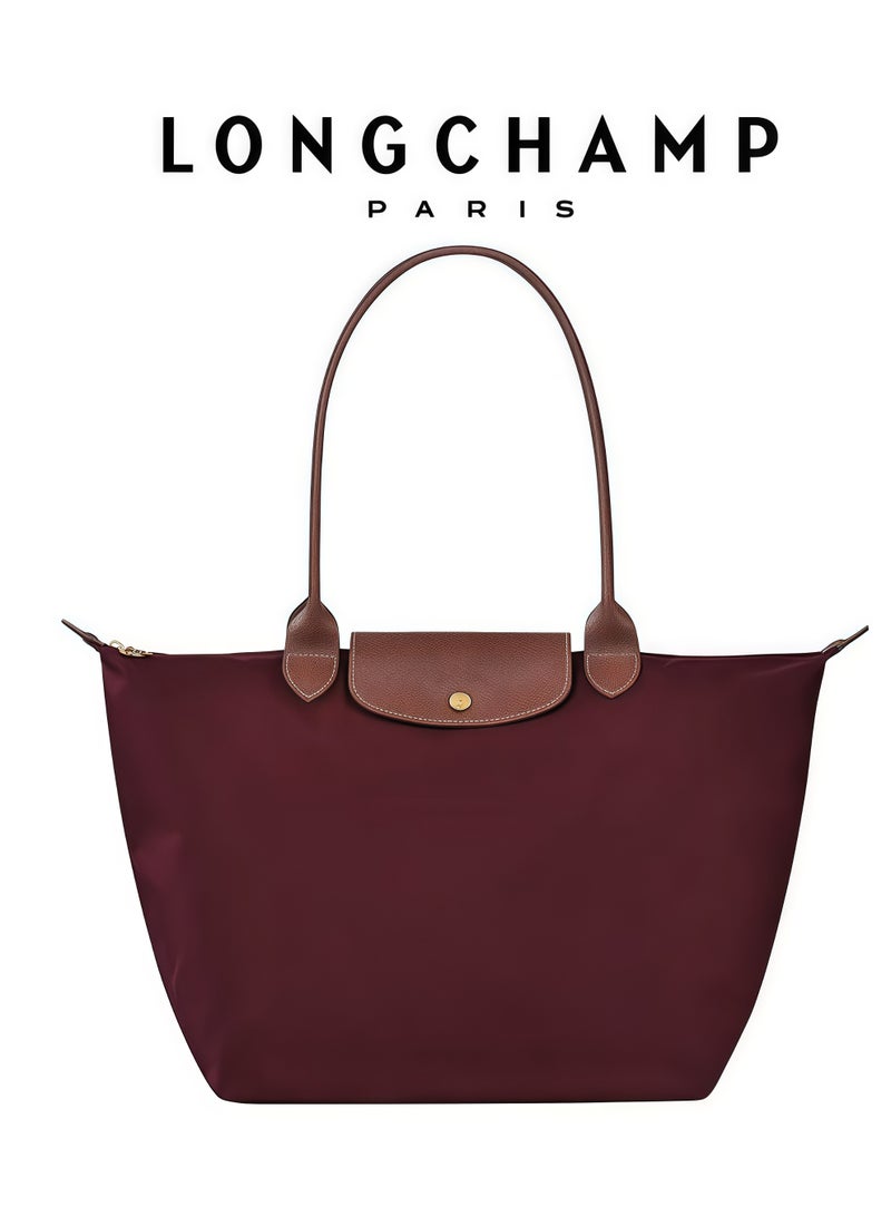 Longchamp Women's Medium Tote Bag, Handbag, Shoulder Bag Claret Classic Style - Image 1